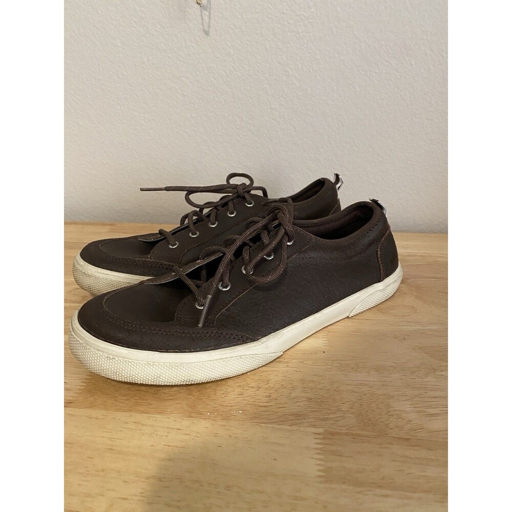Sperry Size 6 Youth Brown Leather Deckfin Sneaker